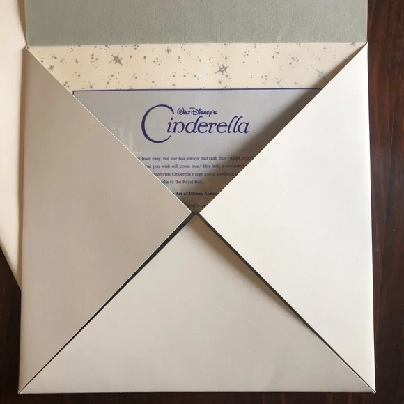 AT&T Rewards Art of Walt DisneySpecial Edition Cinderella Lithograph Print VTG